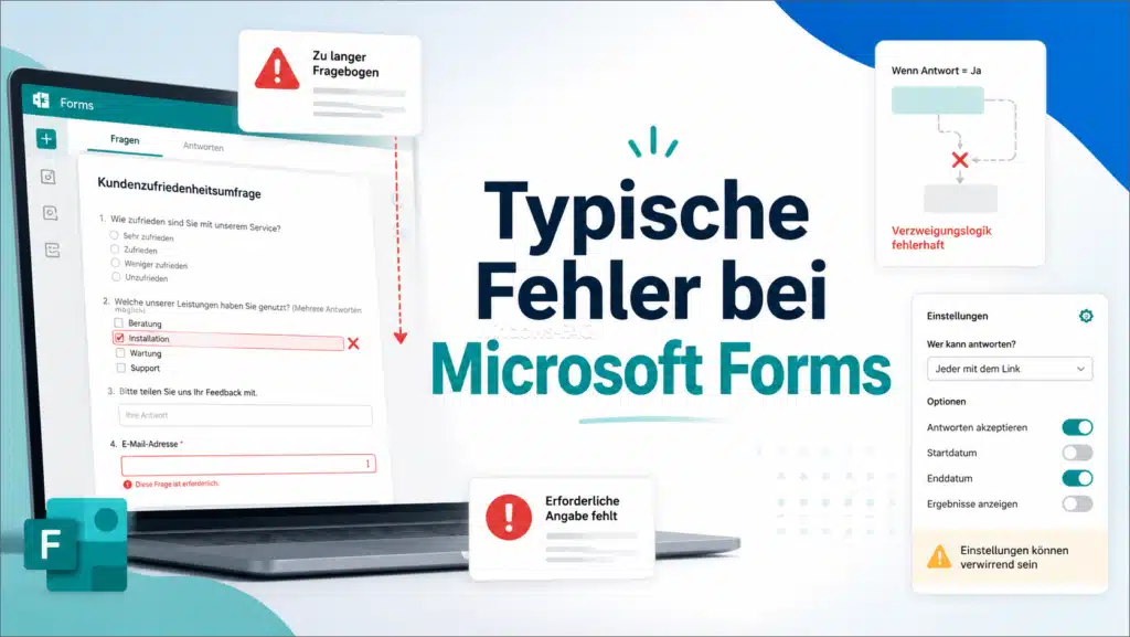 Typische Fehler bei Microsoft Forms
