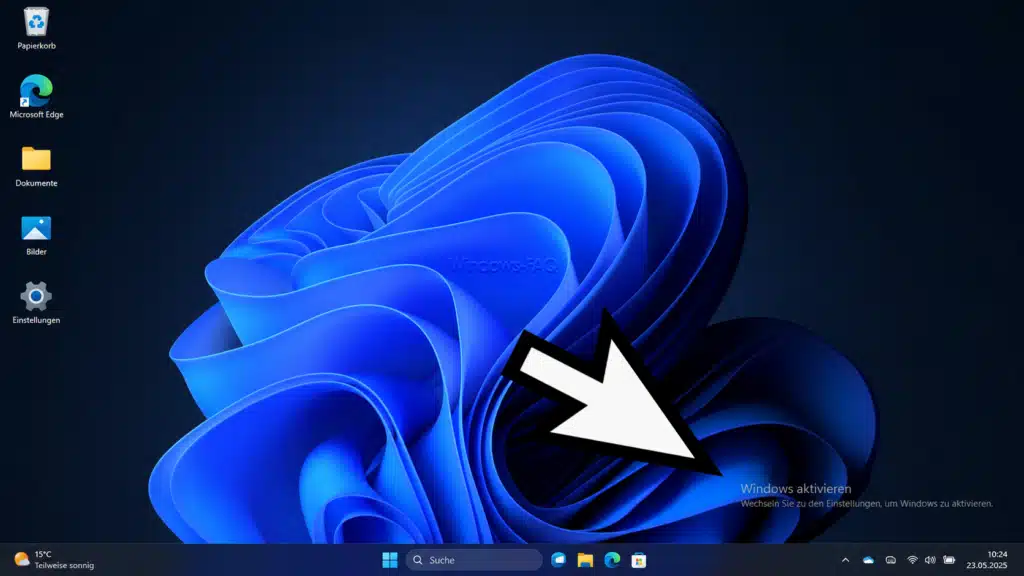 Windows Wasserzeichen auf dem Desktop - Windows aktivieren
