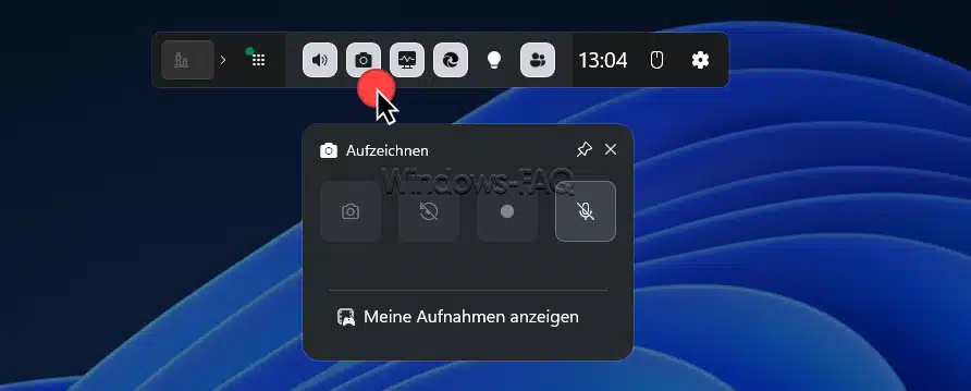 Xbox Game Bar aufzeichnen