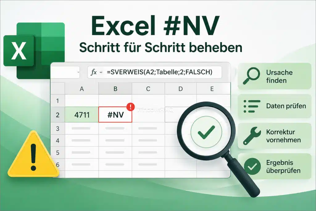 Excel #NV Schritt für Schritt beheben
