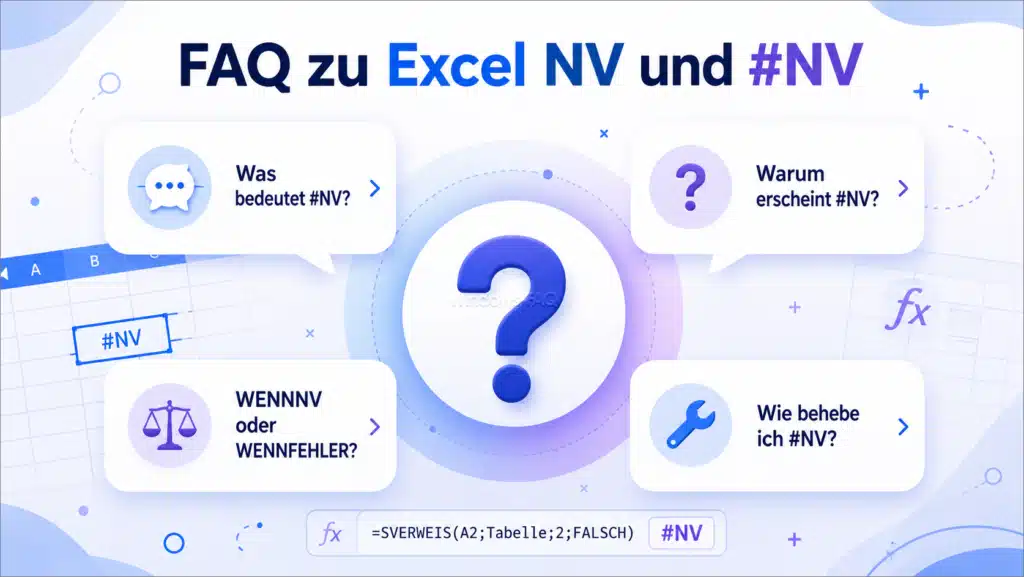 FAQ zu Excel NV und #NV