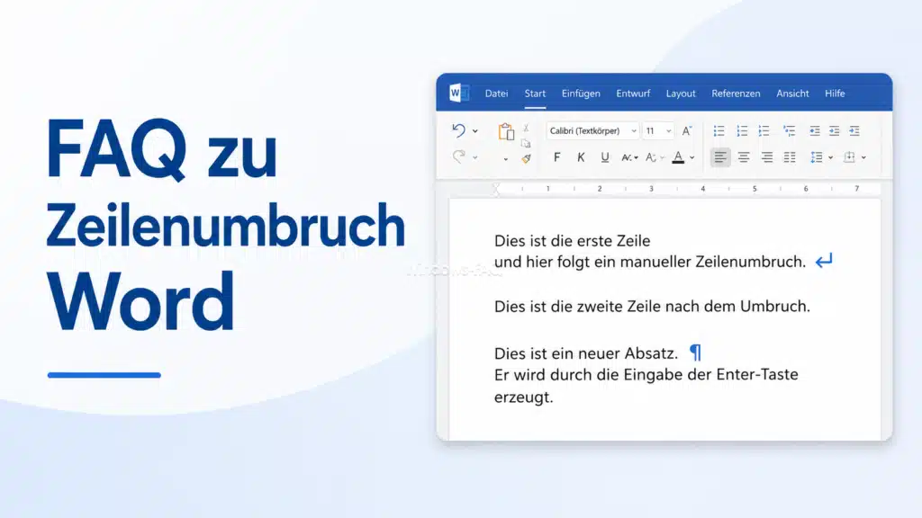 FAQ zu Zeilenumbruch Word