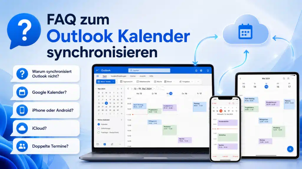 FAQ zum Outlook Kalender synchronisieren