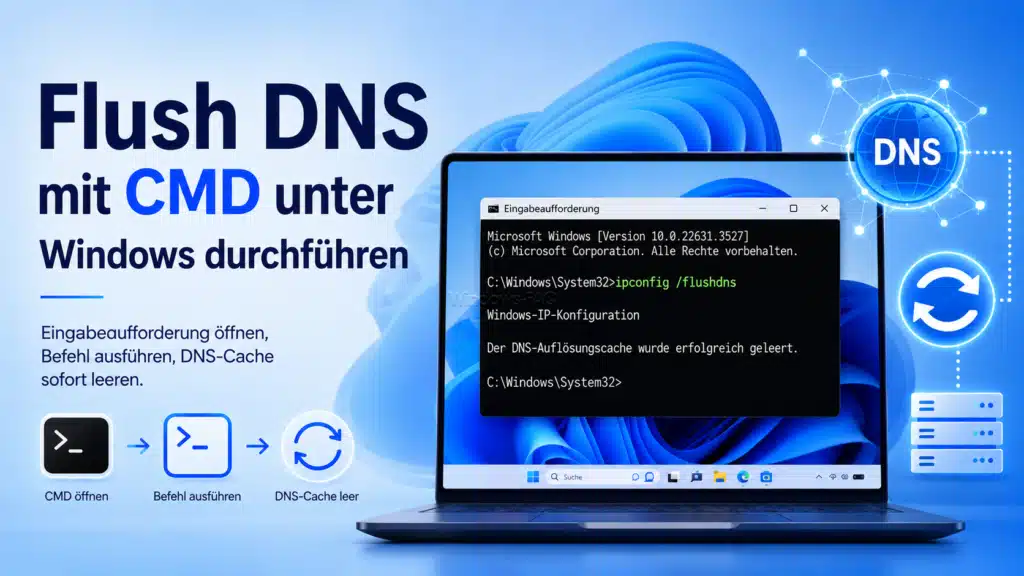 Flush DNS mit CMD unter Windows 11 und 10 durchführen