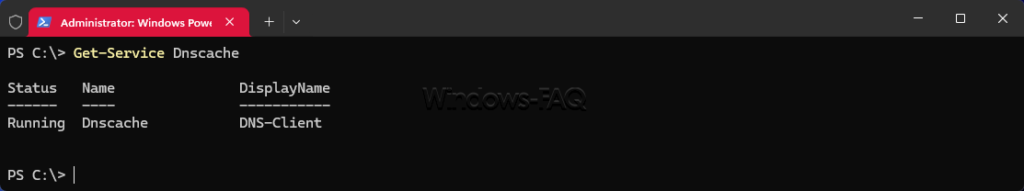 Get-Service Dnscache