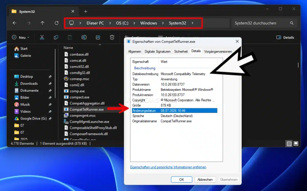 Microsoft Compatibility Telemetry CompatTelRunner.exe