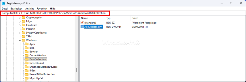 Microsoft Compatibility Telemetry Registry