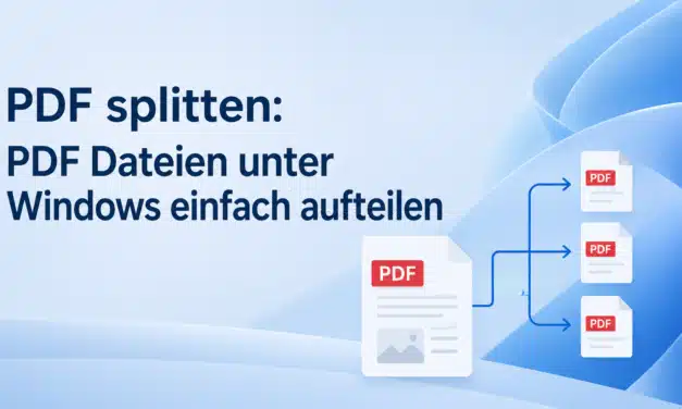 PDF splitten: PDF Dateien unter Windows einfach aufteilen