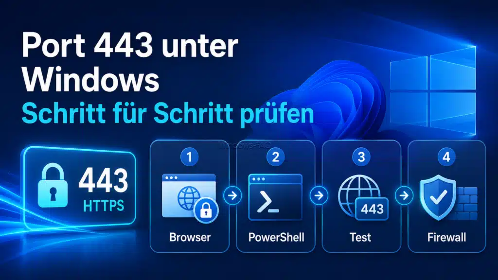 Port 443 unter Windows Schritt für Schritt prüfen