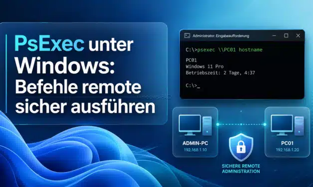 PsExec unter Windows: Befehle remote sicher ausführen