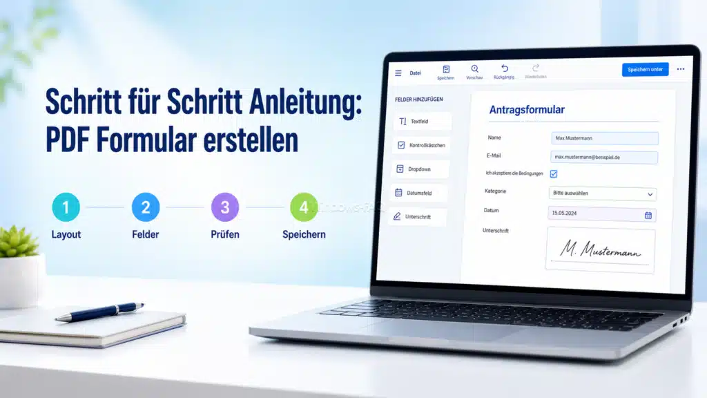 Schritt für Schritt Anleitung - PDF Formular erstellen