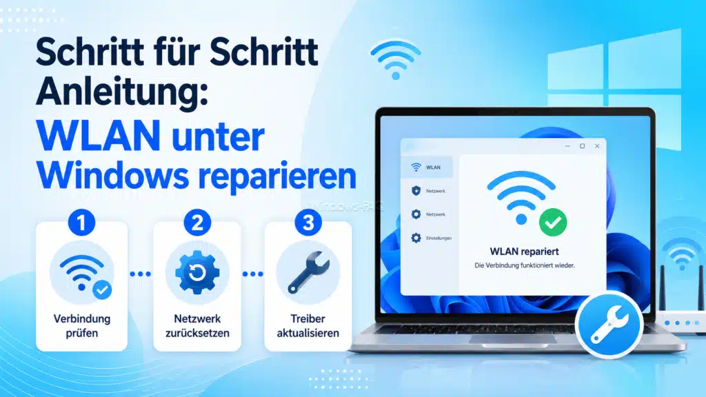 Schritt für Schritt Anleitung - WLAN unter Windows reparieren