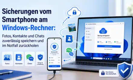 Sicherungen vom Smartphone am Windows-Rechner: Fotos, Kontakte und Chats zuverlässig speichern und im Notfall zurückholen