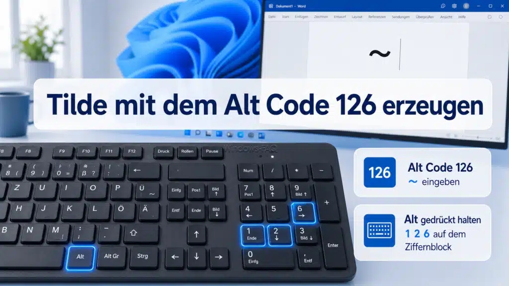 Tilde mit dem Alt Code 126 erzeugen