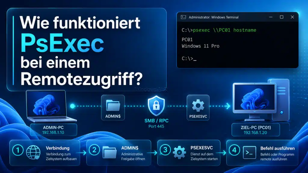 Wie funktioniert PsExec bei einem Remotezugriff?