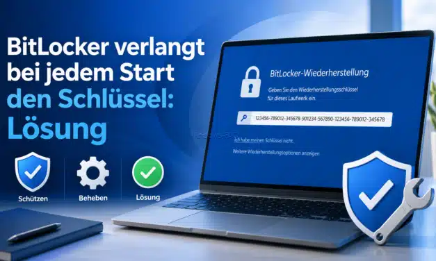 BitLocker verlangt bei jedem Start den Schlüssel: Lösung