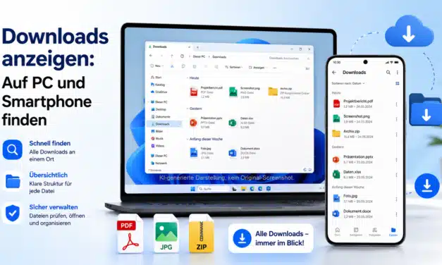 Downloads anzeigen: Auf PC und Smartphone finden