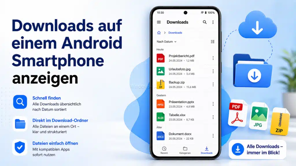 Downloads auf einem Android Smartphone anzeigen