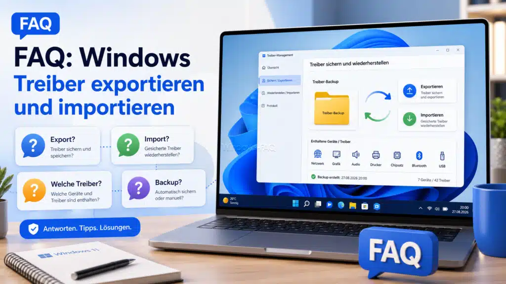 FAQ - Windows Treiber exportieren und importieren