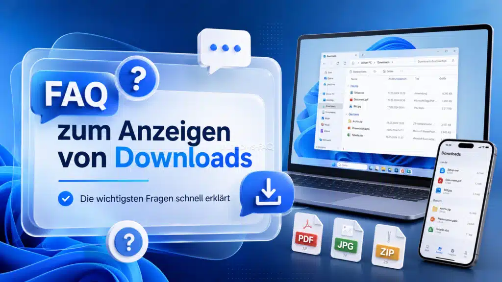 FAQ zum Anzeigen von Downloads