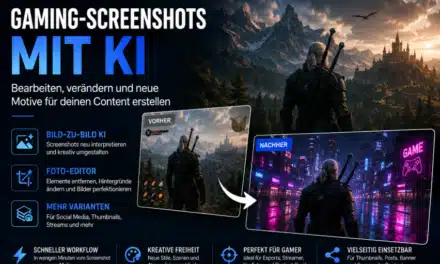 Gaming-Screenshots mit KI bearbeiten: So entstehen neue Bilder für Social Media und Content