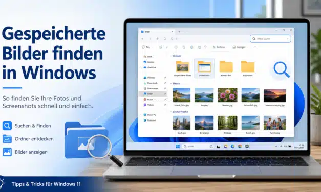 Gespeicherte Bilder finden in Windows