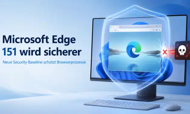 Microsoft Edge 151: Neue Security Baseline erhöht den Browser Schutz
