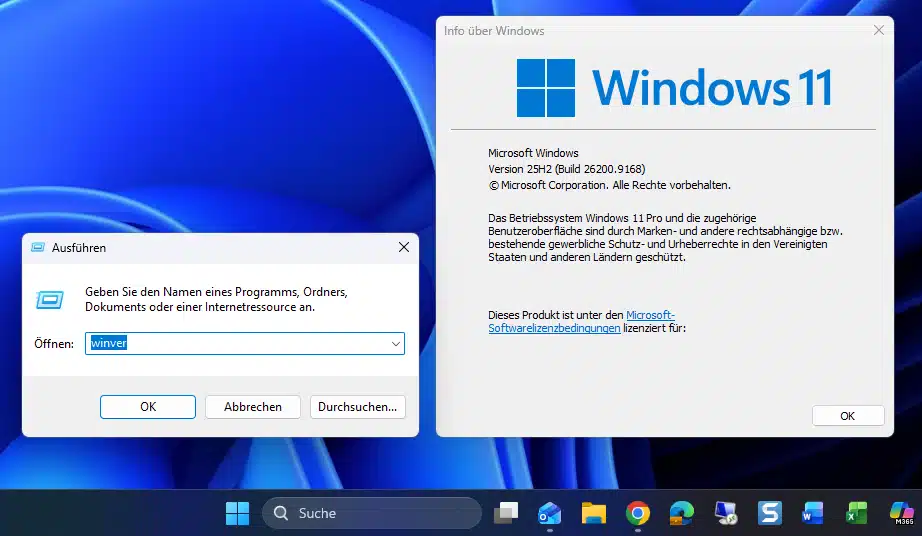 Mit Winver die aktuell installierte Windows Version herausbekommen