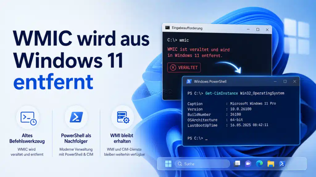 WMIC wird aus Windows 11 entfernt