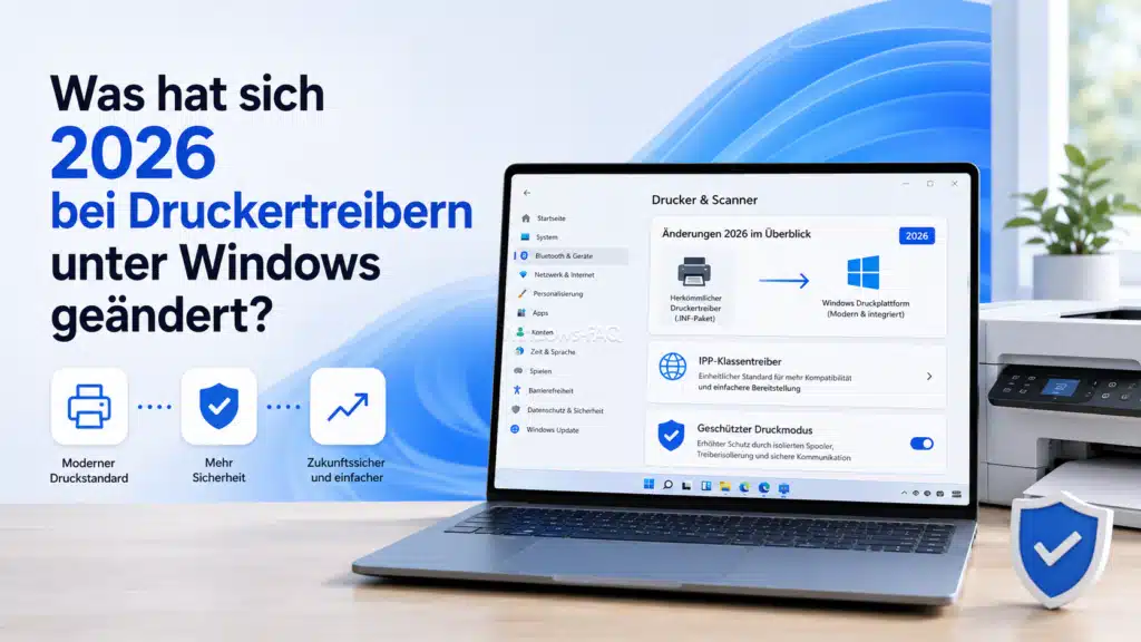Was hat sich 2026 bei Druckertreibern unter Windows geändert