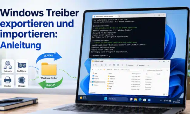 Windows Treiber exportieren und importieren: Anleitung