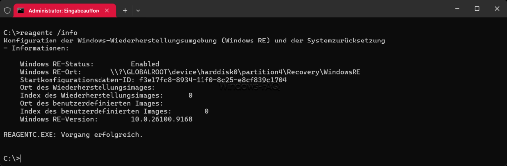 reagentc info