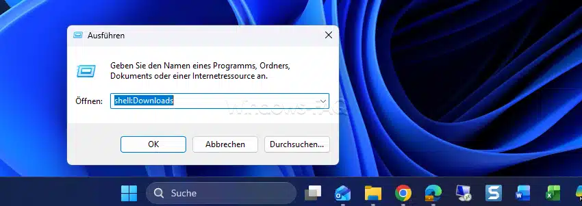 shell Downloads - Download Ordner über Windows Taste + R öffnen