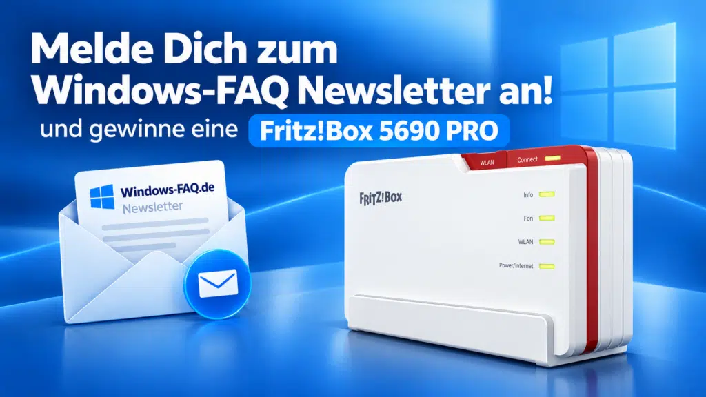 Newsletter Gewinnspiel Fritz!Box 5690PRO