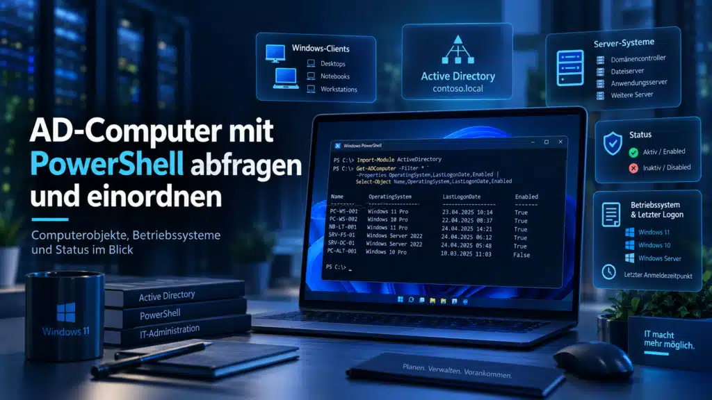 AD-Computer mit PowerShell abfragen und einordnen