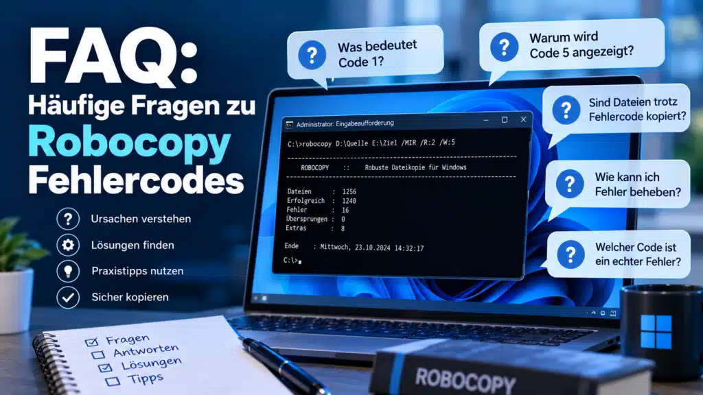 FAQ - Häufige Fragen zu Robocopy Fehlercodes