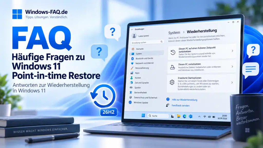 FAQ - Häufige Fragen zu Windows 11 Point-in-time Restore