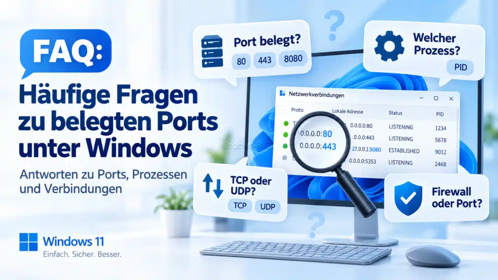 FAQ - Häufige Fragen zu belegten Ports unter Windows