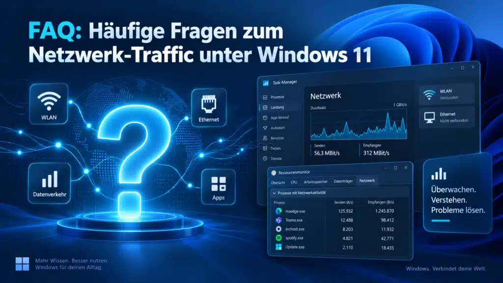 FAQ - Häufige Fragen zum Netzwerk-Traffic unter Windows 11