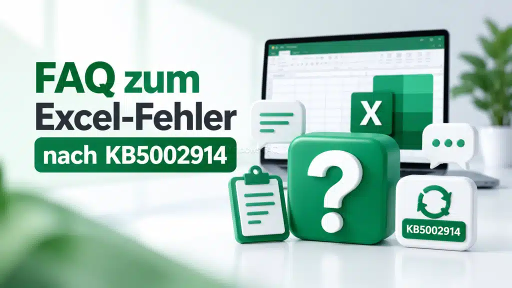 FAQ zum Excel-Fehler nach KB5002914