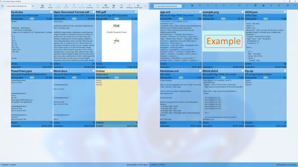 File Content Explorer Desktop