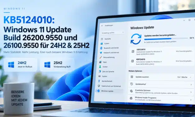 KB5124010: Windows 11 Build 26200.9550 und 26100.9550