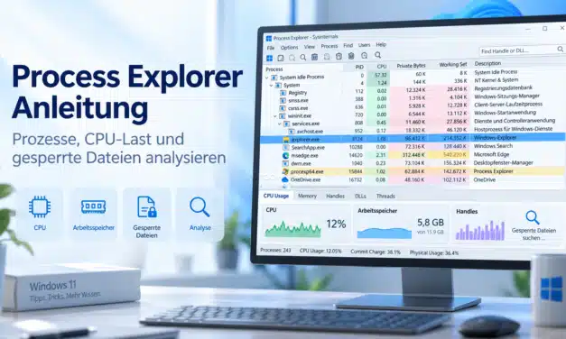 Process Explorer Anleitung: Windows-Prozesse analysieren