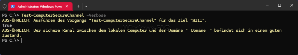 Test-ComputerSecureChannel