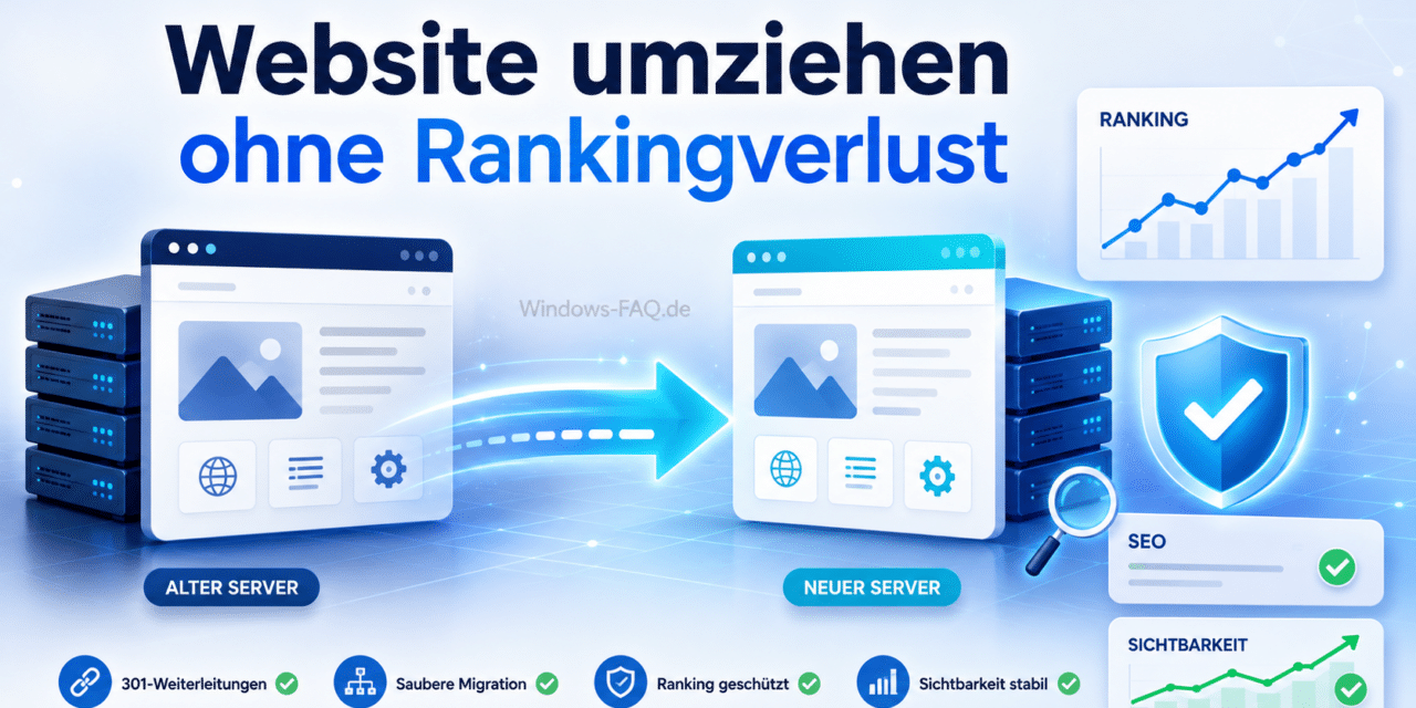 Website umziehen ohne Rankingverlust