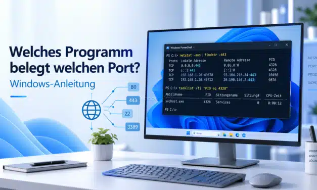 Welches Programm belegt welchen Port? Windows-Anleitung