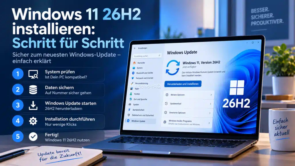 Windows 11 26H2 installieren - Schritt für Schritt Anleitung