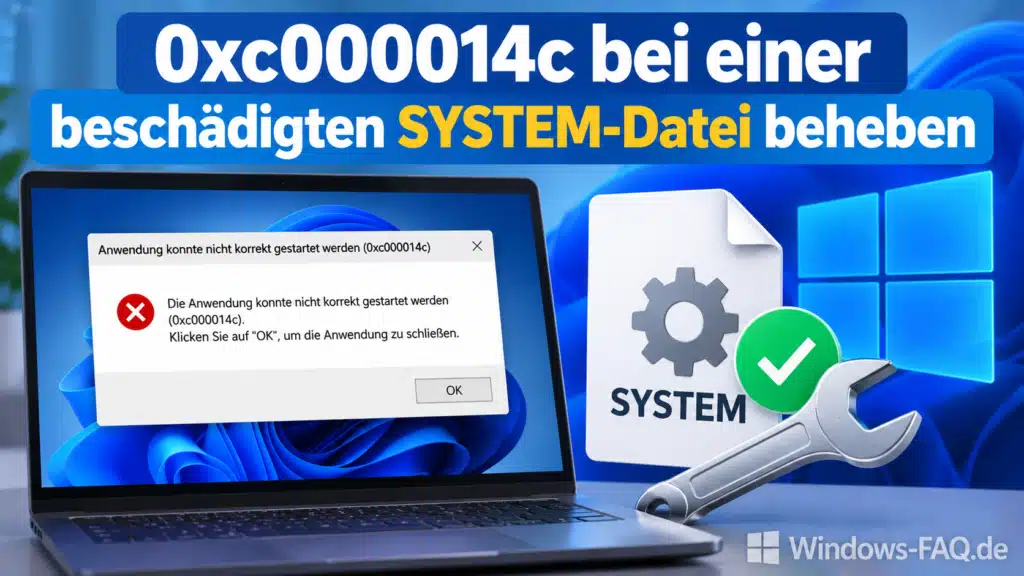 0xc000014c SYSTEM-Datei reparieren