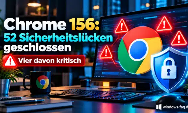 Chrome 156 schließt 52 Sicherheitslücken