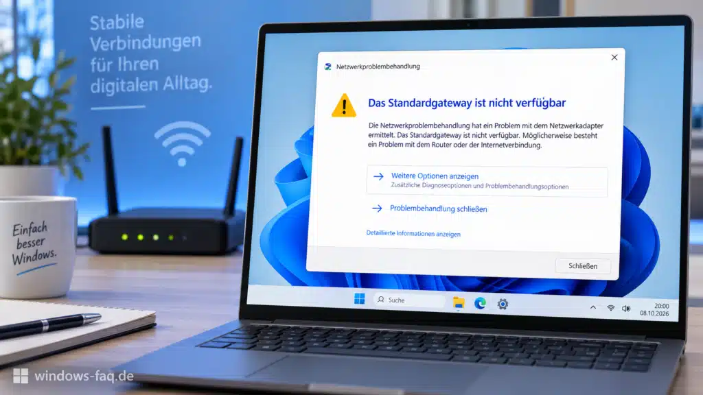 Das Standardgateway ist nicht verfügbar